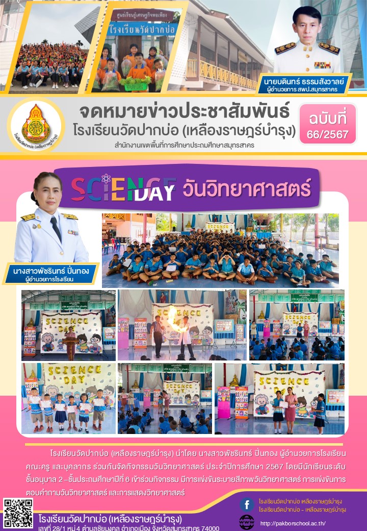 66. จดหมายข่าว 67 08 16 วันวิทยาศาสตร์