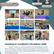 นิเทศติดตาม ภาคเรียนที่ 2 ปีการศึกษา 2568 จดหมายข่าวโรงเรียนวัดบางปิ้ง (บริษัทเกลือไทยสงเคราะห์)) 106/68