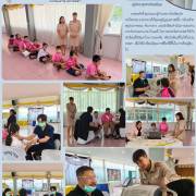 การตรวจวัดค่าสายตานักเรียน  โรงเรียนวัดกระโจมทอง