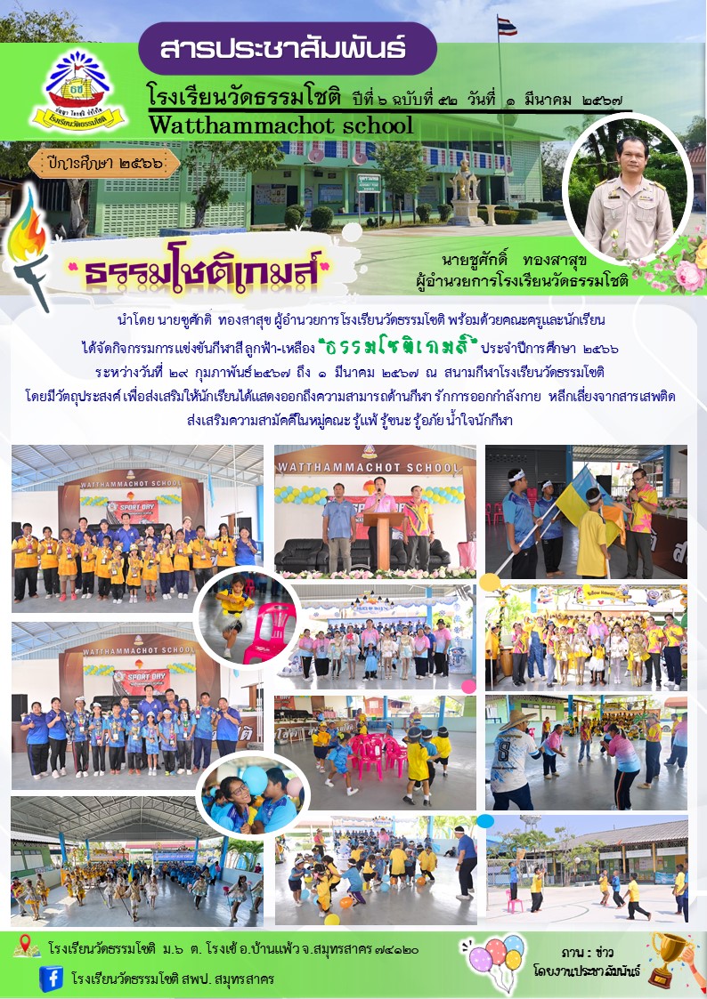 ปีที่ 6.52 กีฬาสี แก้