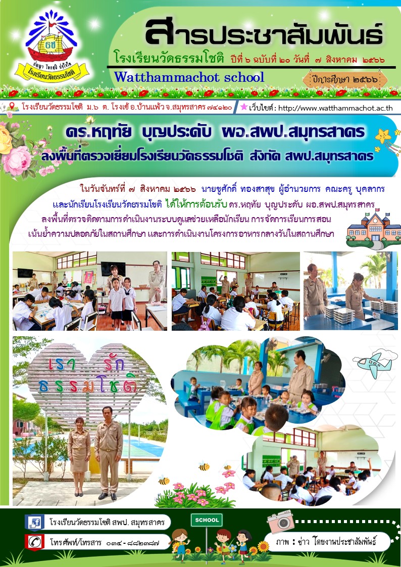 ปีที่ 6.20 ผอ. เขต เข้าตรวจเยี่ยม 2